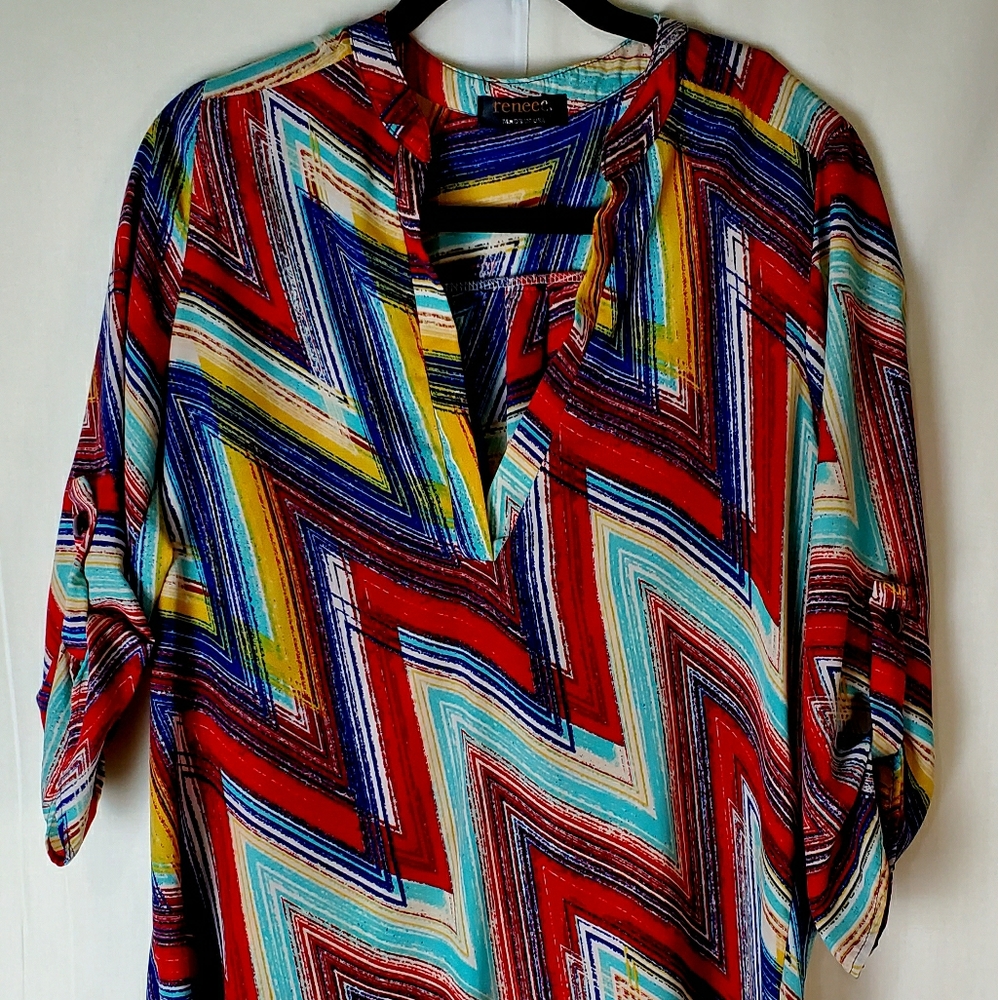 reneeC. Multi color blouse